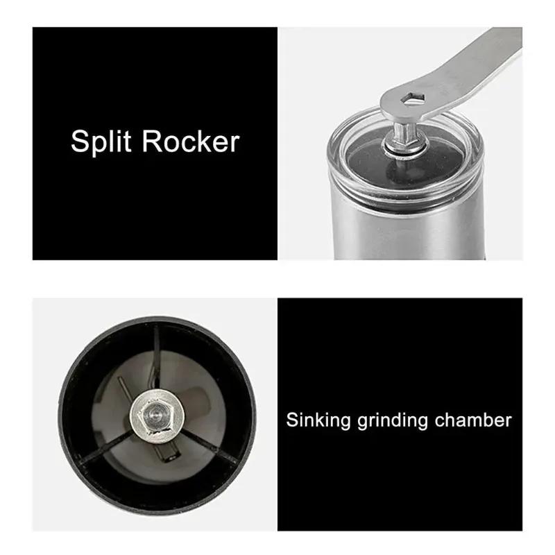 Ручная кофемолка с керамическими жерновами, ручная кофемолка, бытовая дробилка, инструменты для кофейных зерен, портативная ручная кофемашина-кофемолка