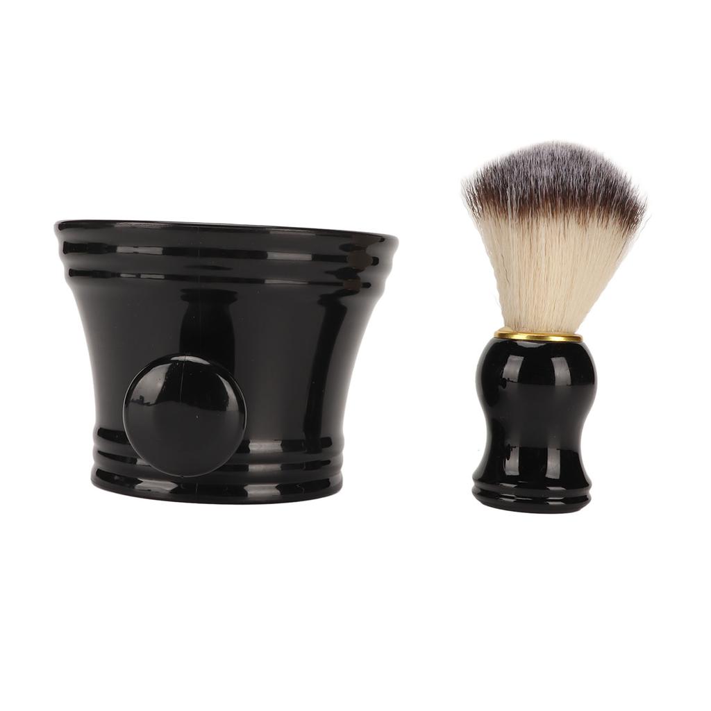 Мягкая искусственная щетина для бритья, профессиональная безопасная черная чаша для бритья, инструмент для парикмахера