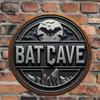 Vintage Bat Cave Metal Sign - 8"x8" | Perfect for Outdoor Yard Porch Garage Cafe Bar and Garden Decor Unique Wall Art Plaque