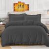 100% Egyptian Cotton 600TC 3PC Fringe Ruffle Trim Pattern Duvet Cover Set (1 Duvet Cover & 2 Pillow Shams) Multi Sizes & Colors