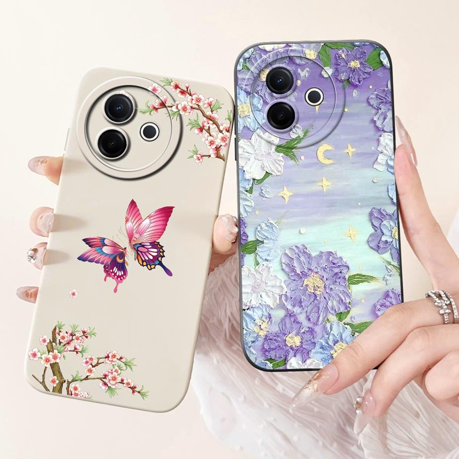 Чехол для Vivo Y39 5G V2436 Милый Модный Мультяшный Узор Защитный Мягкий ТПУ Чехлы для Телефона Для Vivo Y300i Y 39 VivoY39 Бампер