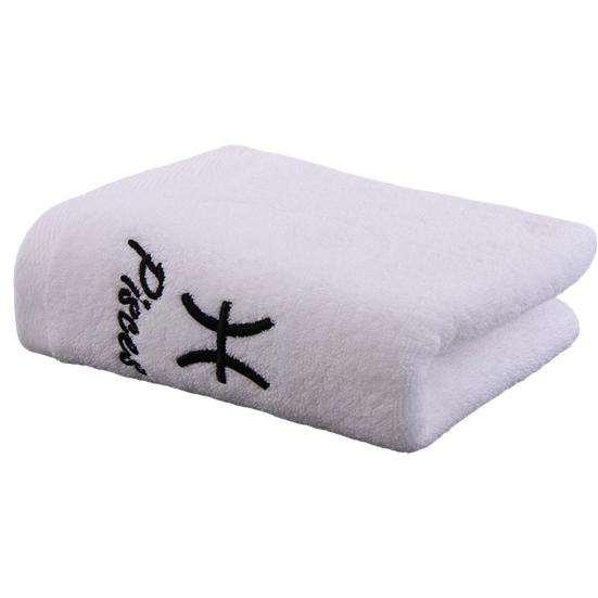 Shower Towel Thickened Lint-free Letters Embroidery Highly Absorbent Soft Cotton Face Towel Washroom