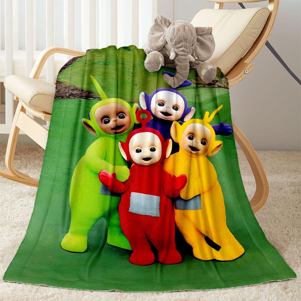 Teletubbies Adventure Blanket Warmthful Decor Perfect for Couch Office Picnics for All Occasions Digital Print
