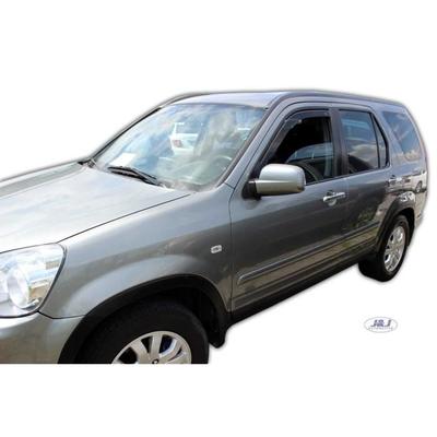 Дефлекторы воздуха - J&J AUTOMOTIVE - Honda CR-V 2 - Тонированный - Усиленный акрил - Легкая установка