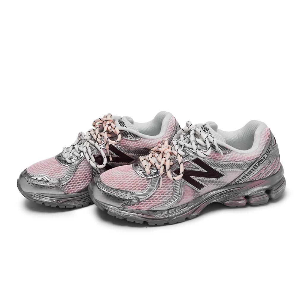 New Balance 860 811 Производство, Волна Сердцебиения, Специальная Коробка для Обуви Низкие Повседневные Кроссовки Унисекс Розовый Серый Серебристый ML860RG2(Team80-S-BOX)