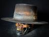 Wool hat Lightning old male jazz top hat Europe and America hot autumn and winter hat flat top hat