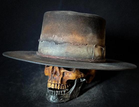 Wool hat Lightning old male jazz top hat Europe and America hot autumn and winter hat flat top hat