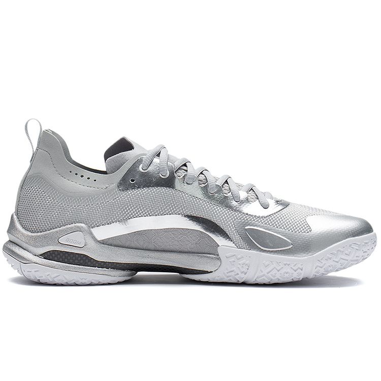 Li Ning Speed Pro TPU легкие амортизирующие износостойкие поддерживающие ударопрочные низкие кроссовки для бадминтона унисекс серебристые AYAS012-6