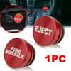 Universal Car Cigarette Lighter Button Cover Interior Accessories Red Fire Missile Eject Button Car Cigarette Lighter Plug 12V