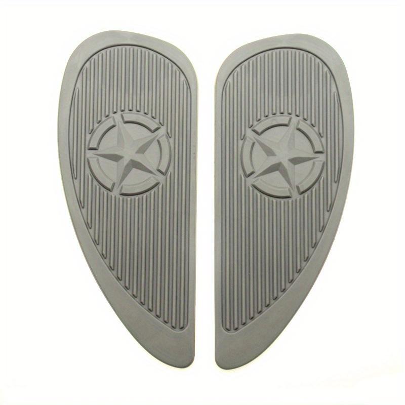 1pair Classic Vintage Motorcycle Tank Knee Pad Retro Motorcycle Gas Fuel Tank Rubber Stickers Pad Protector Sheath