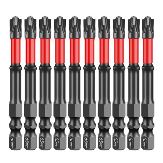 Impact Screwdriver Bit Set Rustproof Corrosion Resistant Magnetic Slotted Heads 1/4 Inch Hex Shank Cross Slot Screw Driver Drill Bits