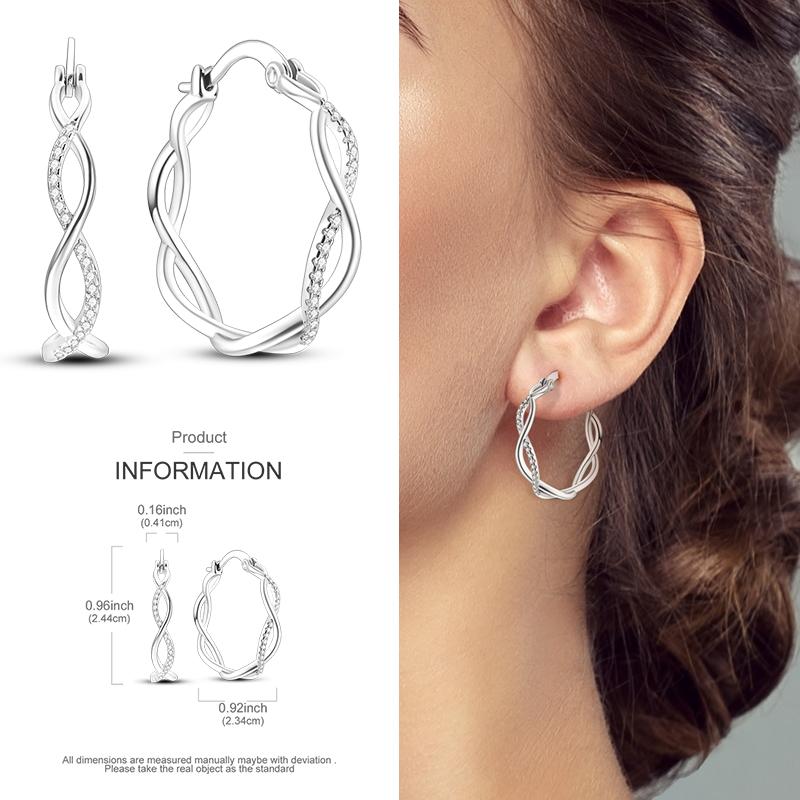 Серьги-кольца из серебра 925 пробы с разноцветными цирконами, паве, серьги-кольца для женщин, девушек, ювелирный подарок