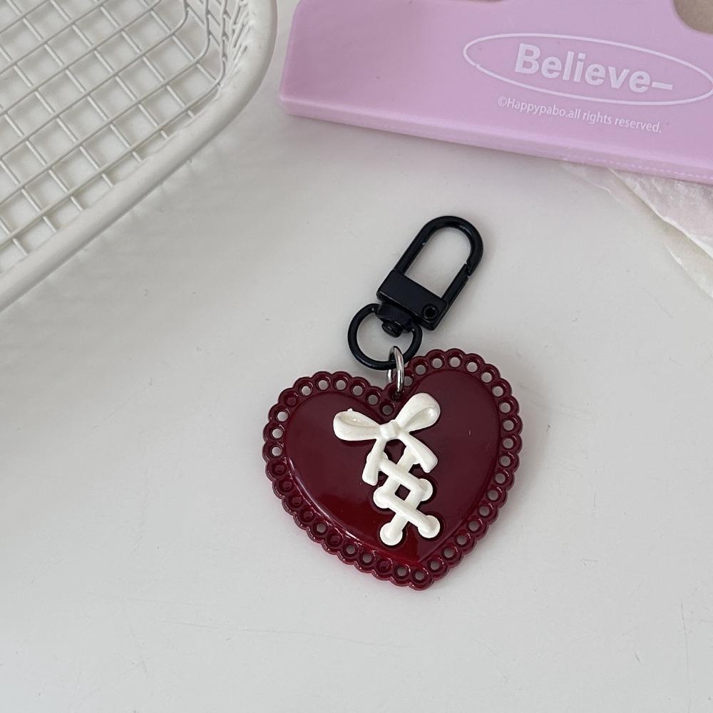 Heart Backpack Pendant Multi-color Bag Accessories Sweet Y2K Key Chain Girl