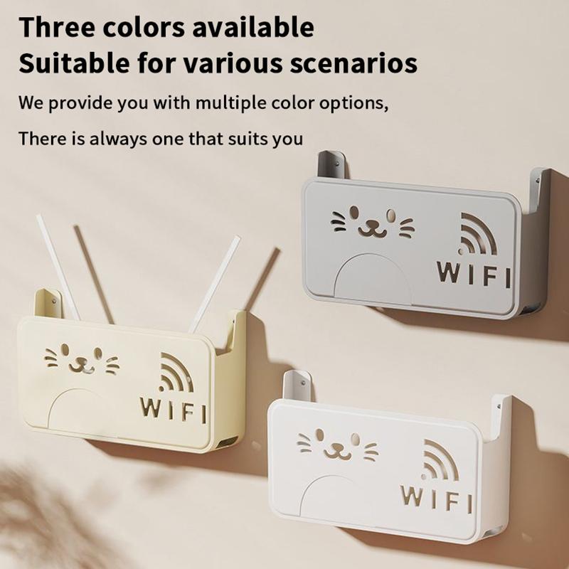 Беспроводной Wi-Fi роутер, коробка для хранения, розетка для гостиной, Wi-Fi декор, настенная полка для ТВ-приставки, органайзер для кабелей и питания