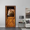 2 шт./компл. дверь сарая, художественная роспись, наклейка для гостиной, спальни, раздвижные двери, домашний декор, водостойкие художественные обои