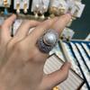 Кольцо с крупной жемчужиной на краю фартука, женское, крупнозернистое, высококлассное, с индивидуальностью и темпераментом, инкрустированное австрийским перламутром и бриллиантами
