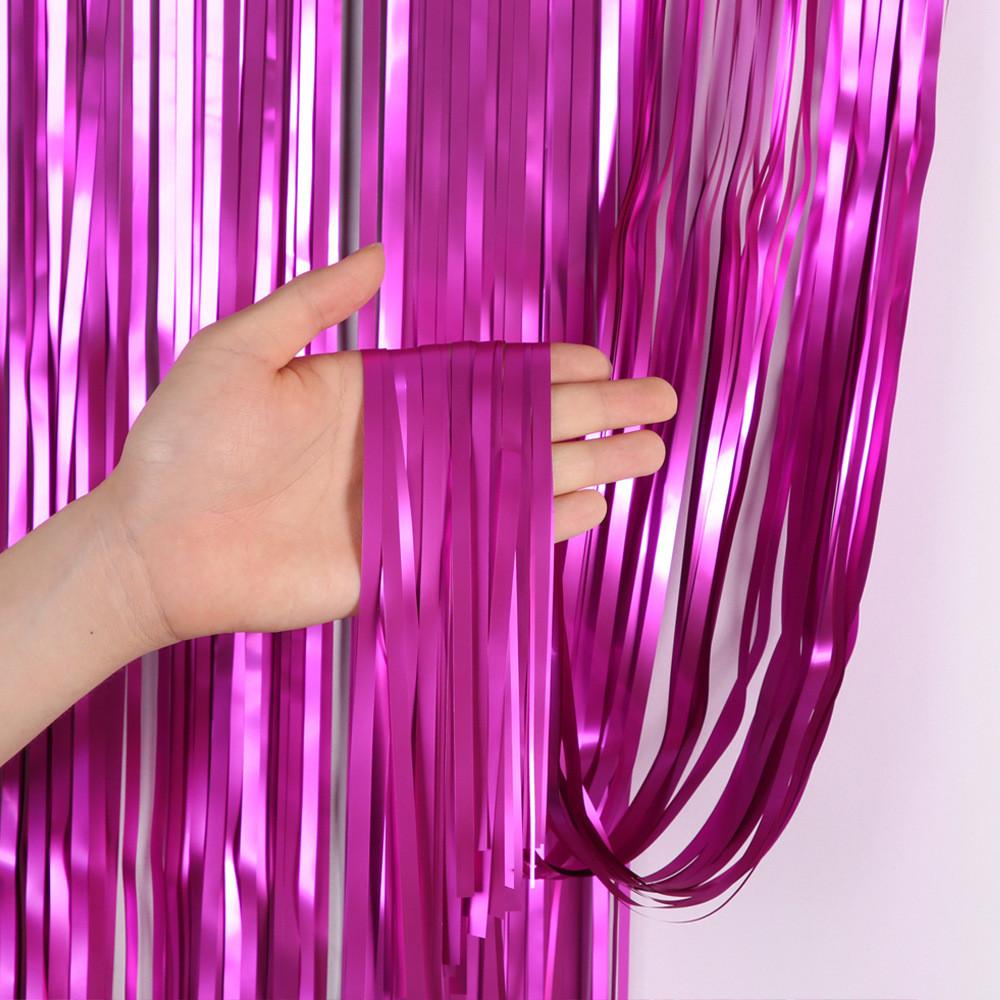 Красочный 3-метровый занавес из дождевой струи с сатиновой отделкой для праздничного оформления вечеринок и мероприятий