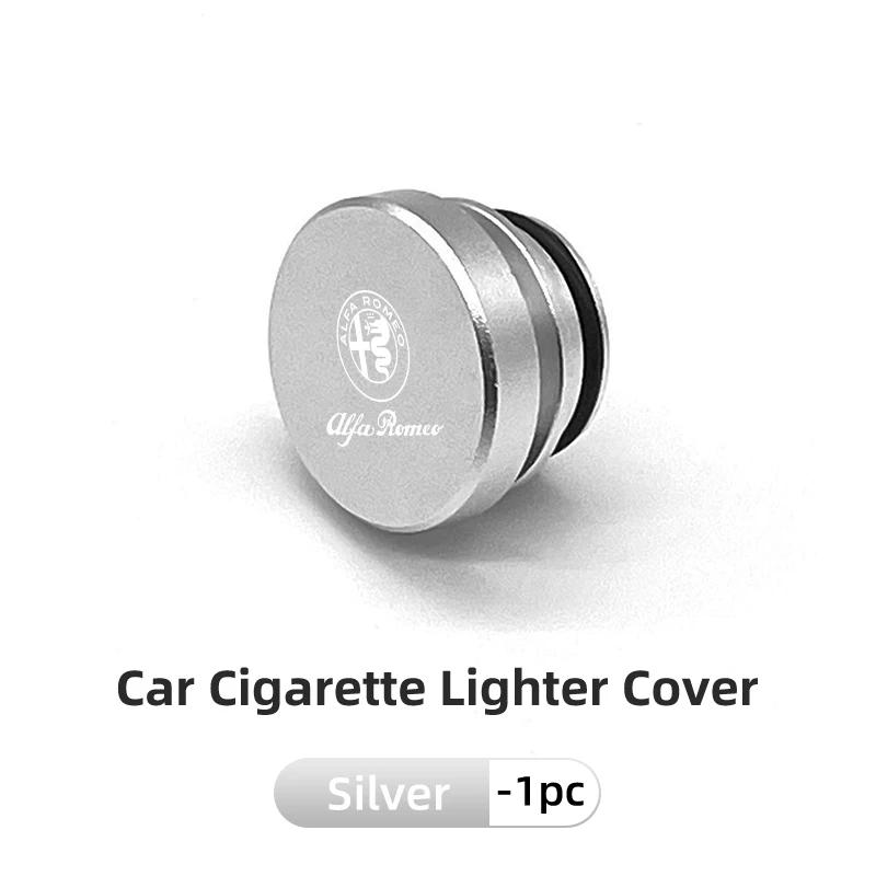 Alloy Car Cigarette Lighter Plug Button Cap Dust Cover Socket For Alfa Romeo Giulietta GT 159 147 156 Mito Brera Giulia SpiderZL8