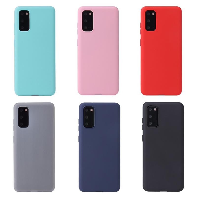 Подходит для чехла мобильного телефона Samsung S20plus Полностью закрывающий S20ultra Конфетный матовый тпу защитный чехол Мягкий силиконовый чехол
