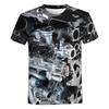 Футболка с принтом 3D Engine Mechanical, мужская модная футболка в стиле Харадзюку, мужская детская летняя уличная одежда, повседневная футболка с коротким рукавом