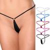 Women G-string T-shaped Tiny Solid Color Low Waist Hoop Slutty Sexy Anti-septic Breathable Lady Panties