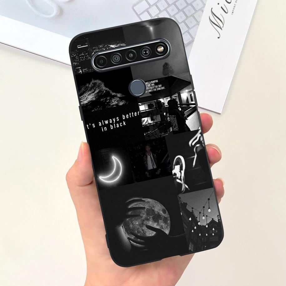 Чехол для LG K61 LMQ630EAW LM-Q630 Модный Цветочный Мягкий Чехол-Бампер Для LG K61 2020 K 61 Силиконовая Задняя Крышка Для LGK61 Funda