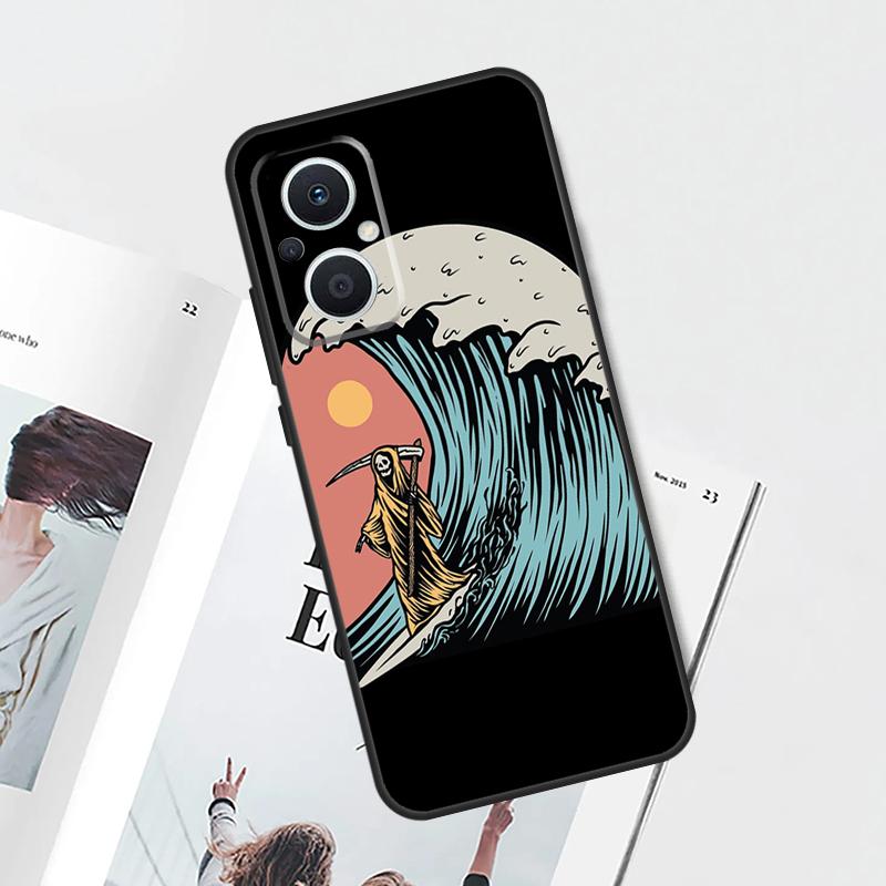 Reaper Skull Skeleton Case For OPPO Reno 15 Pro 15F 11 12 13 14 F 10 Pro 8 7 Lite 8T OPPO Find X9 X8 X6 Pro Cover