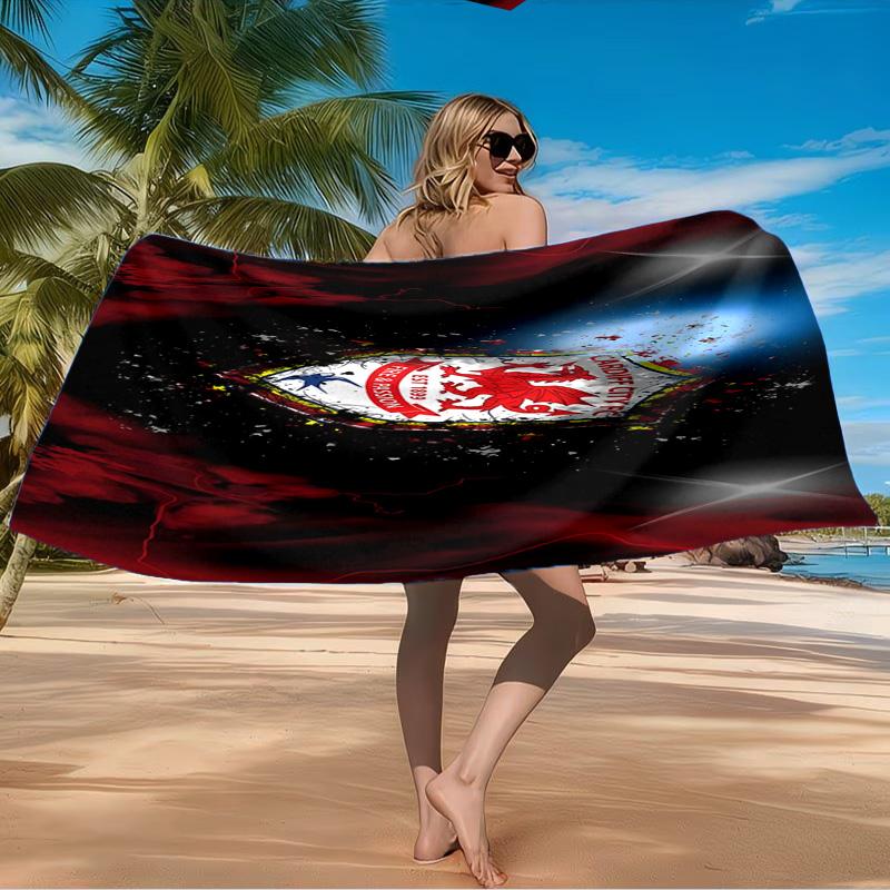 Football Club Cardiff Beach Towel Microfiber Beach Towel, Lightweight and Quick-Dry, for Summer Travel, Swimming Pool Fan Birthday Gift