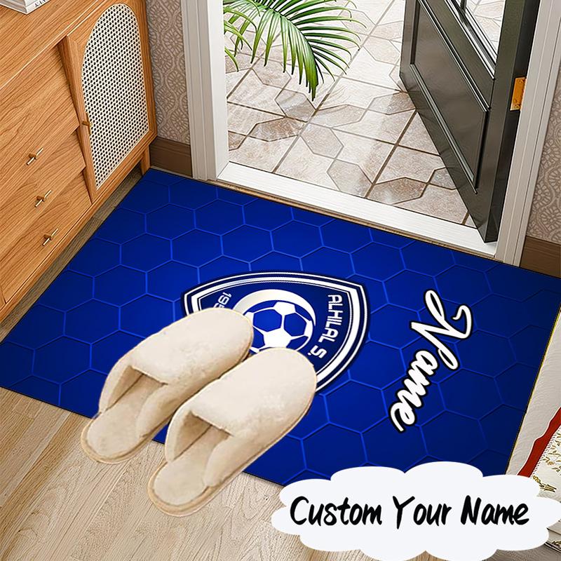 Custom Name SF Hilal Emblem Carpet, Chair Rug,Area Rug for Office Bedroom living rooms bedroom, Doormat decor Christmas fan gifts