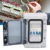 Waterproof Distribution Box ABS PC Circuit Breaker Distributions Protection Boxes for Garages 230V