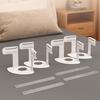4Pcs Bed Sheet Fixing Clip Bed Cover Fastener Quilt Sheet Straps Holder Clips Invisible Non-Slip Fixing Device Bedsheet Grippers