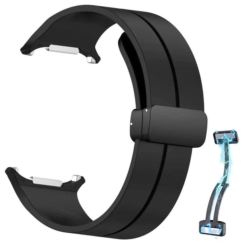 Силиконовый спортивный ремешок для Samsung Galaxy Watch Ultra 2025 Браслет для Galaxy Watch 7 Ultra 47 мм Магнитная застежка Ремешки для часов
