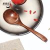 Новая деревянная ложка для рамена с длинной ручкой, японская кухонная утварь, посуда, сервировочные столовые ложки, домашний большой половник для супа