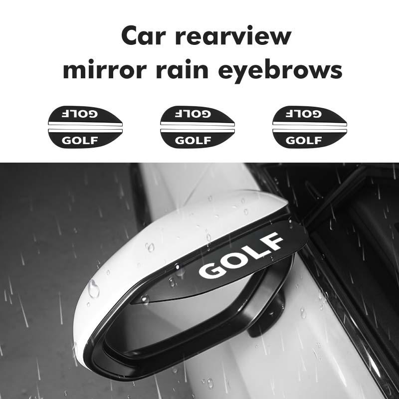 Car Rearview Mirror Rain Eyebrow Snow Rain Cover Accessories For Volkswagen VW Tiguan MK1 mk2 2016 2017 2018 2019 2020 2021 zf4