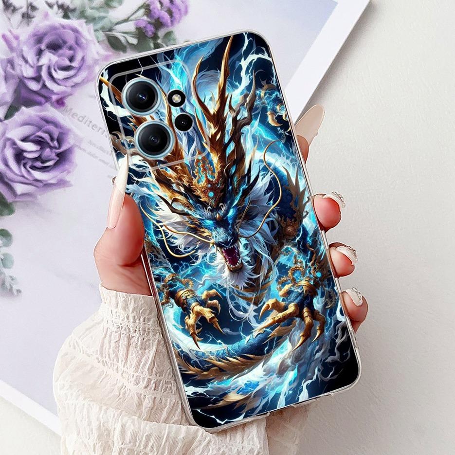 Чехол для Xiaomi Redmi Note 12 4G Красивые Цветы Расписная Крышка Мягкий Тонкий Чехол для Телефона Для Redmi Note 12 Pro Plus Note12 5G Корпус