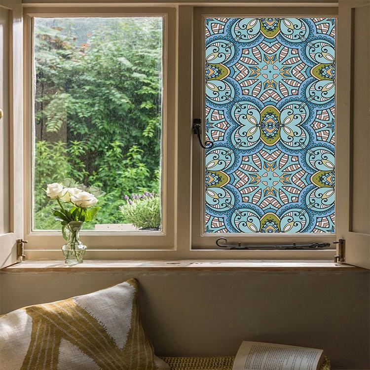 Оконная пленка для конфиденциальности, статическая липкая неклейкая пленка, витражная виниловая пленка, солнцезащитная наклейка на окно, украшение