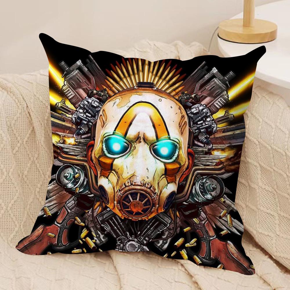 B-Borderlands Игровая Наволочка Мягкая Плюшевая Ткань Двусторонняя Печать Наволочка на Подушку для Дивана Для Всех Сезонов Домашний Декор Подарок