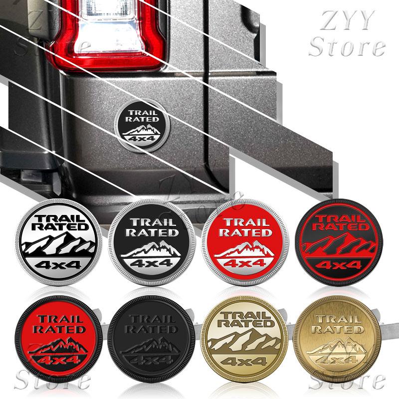3D Metal Car Grille Emblem 4X4 TRAIL RATED Logo Body Sticker Auto Badge Decals Accessories