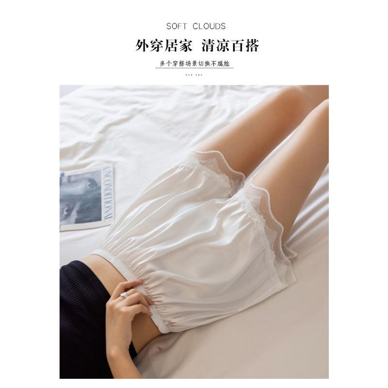 XSafety Pants женские летние тонкие кружевные атласные нераскатанные домашние леггинсы шорты