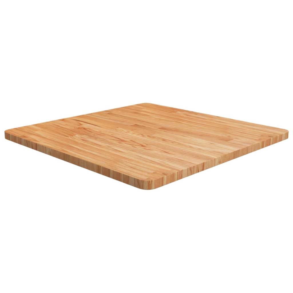 Vidaxl Kwadratowy Blat Do Stolika, Jasnobrązowy, 70X70X2,5 Cm, Dębowy
