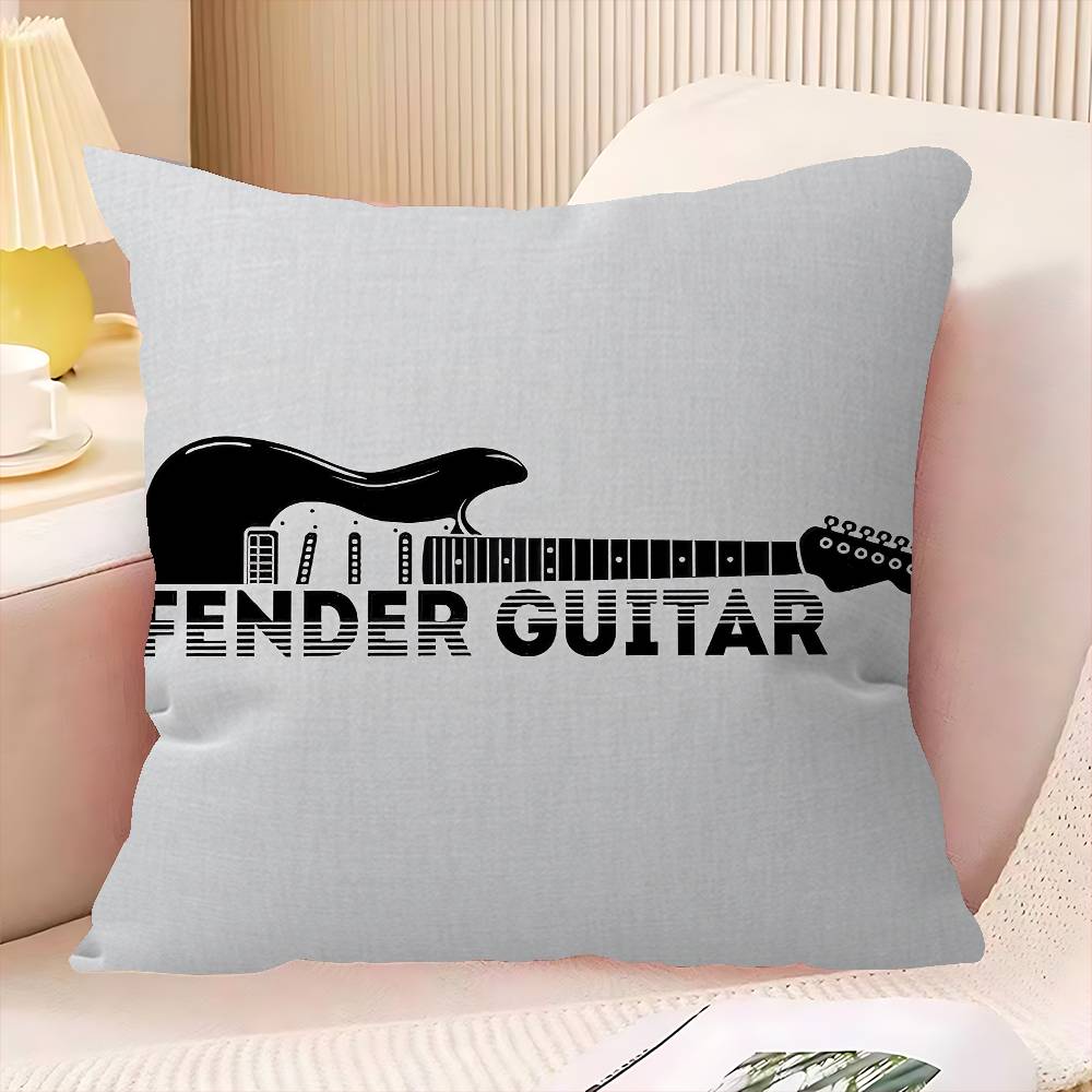Крутые чехлы на подушки для гитары F-Fender G-Guitar Дюймы Сельский Декор Домашние декоративные наволочки для дивана