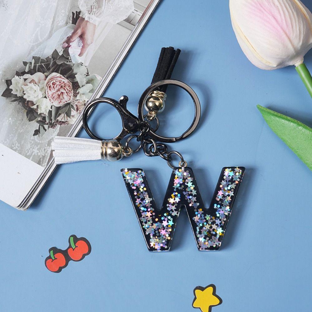 Изысканный Английский Алфавит Сумка Подвеска Буквы A-Z Алфавит Инициалы Блестящий Брелок Женский Подарок