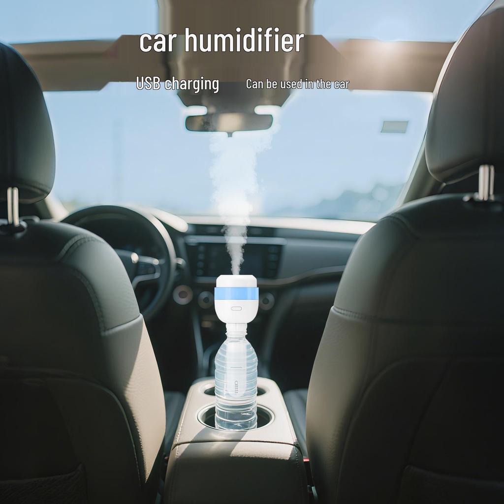 Портативный USB автомобильный/настольный мини-увлажнитель - Бесшумный наружный распылитель