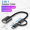 OTG Converter Cable Quick Transmission Stable Output Universal Mini Plug Play USB Type-C Micro USB Adapter Cable for Laptop