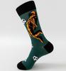 Men's Trendy Autumn/Winter Abstract Socks with Thickened Heels