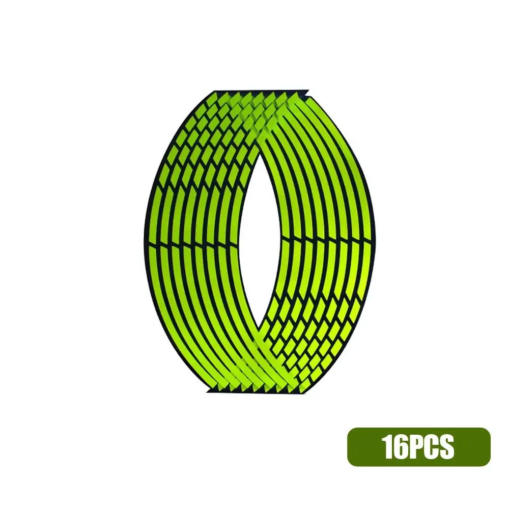 18'' Наклейка на мотоцикл, обод колеса, светоотражающие полосы, декоративные полосы, автомобиль, велосипед, мотоцикл, велосипед, флуоресцентные наклейки для декора