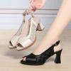 Fashion AIYUQI Women High Heel Sandals Platform 2025 New Genuine Leather Summer Sandals Women Fish Mouth Fashion Dress Women Sandals