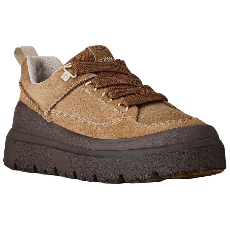 Men's Sneakers UGG Heritage Utility Cow Split Leather Low top Casual Shoes Unisex Chestnut
