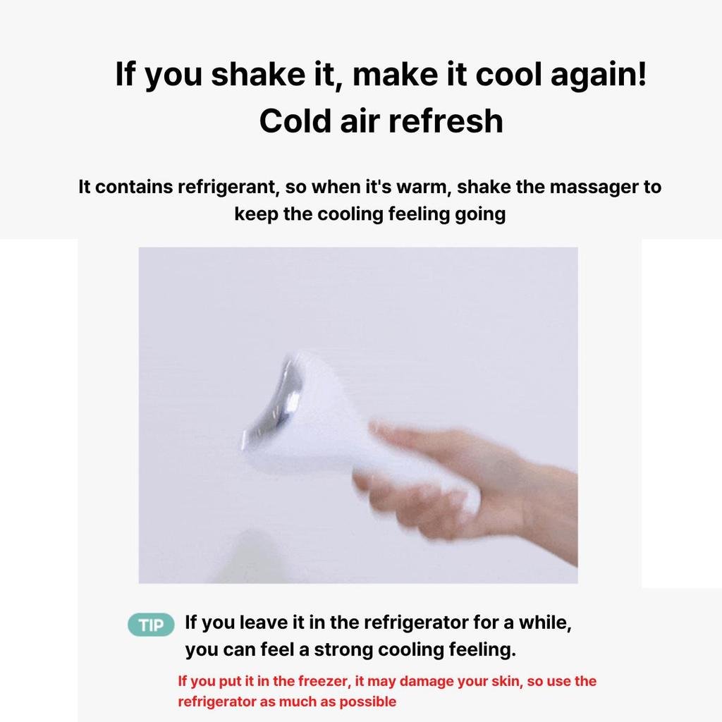 FILLIMILLI Охлаждающий массажер (1 шт.) - Инструмент для снятия отечности лица и глаз