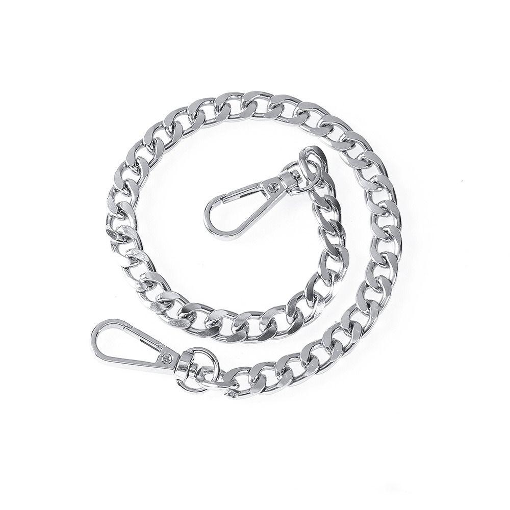 Metal Short Replacement Purse Chain Flat Chain Buckle Chain Bag Extension Chain Handbag Accessories DIY Purse Strap Extender